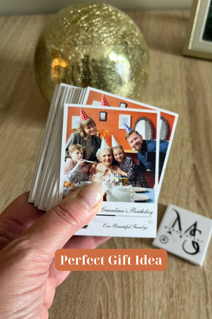 Personalized Birthday Magnet with Photo and QR to Video | Party Highlight Keepsake | Premium 2.75×3.5 in Fridge Magnet