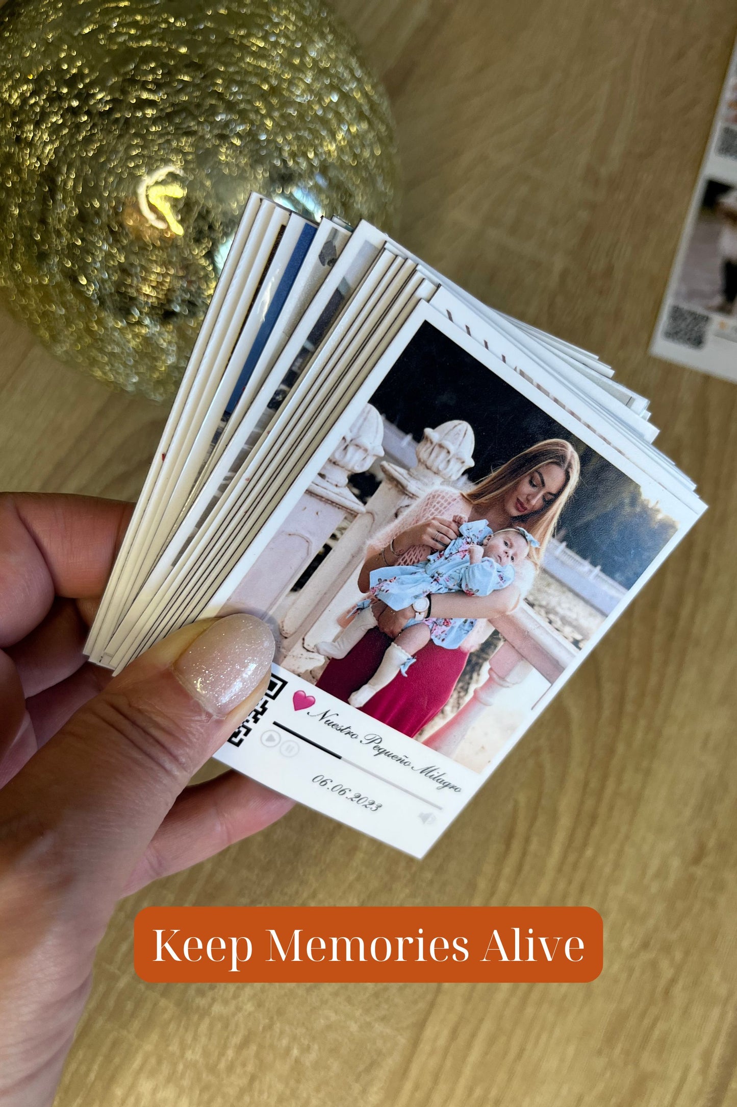 Personalized Baby Magnet with Photo and QR to Video | Newborn & Baby Shower Keepsake | Premium 2.75x3.5 inches Fridge Magnet