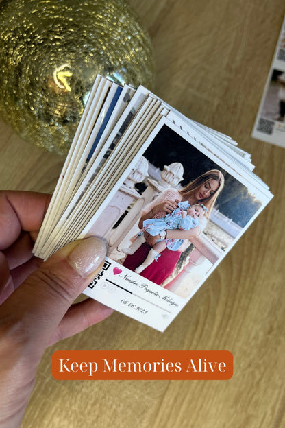 Personalized Baby Magnet with Photo and QR to Video | Newborn & Baby Shower Keepsake | Premium 2.75x3.5 inches Fridge Magnet